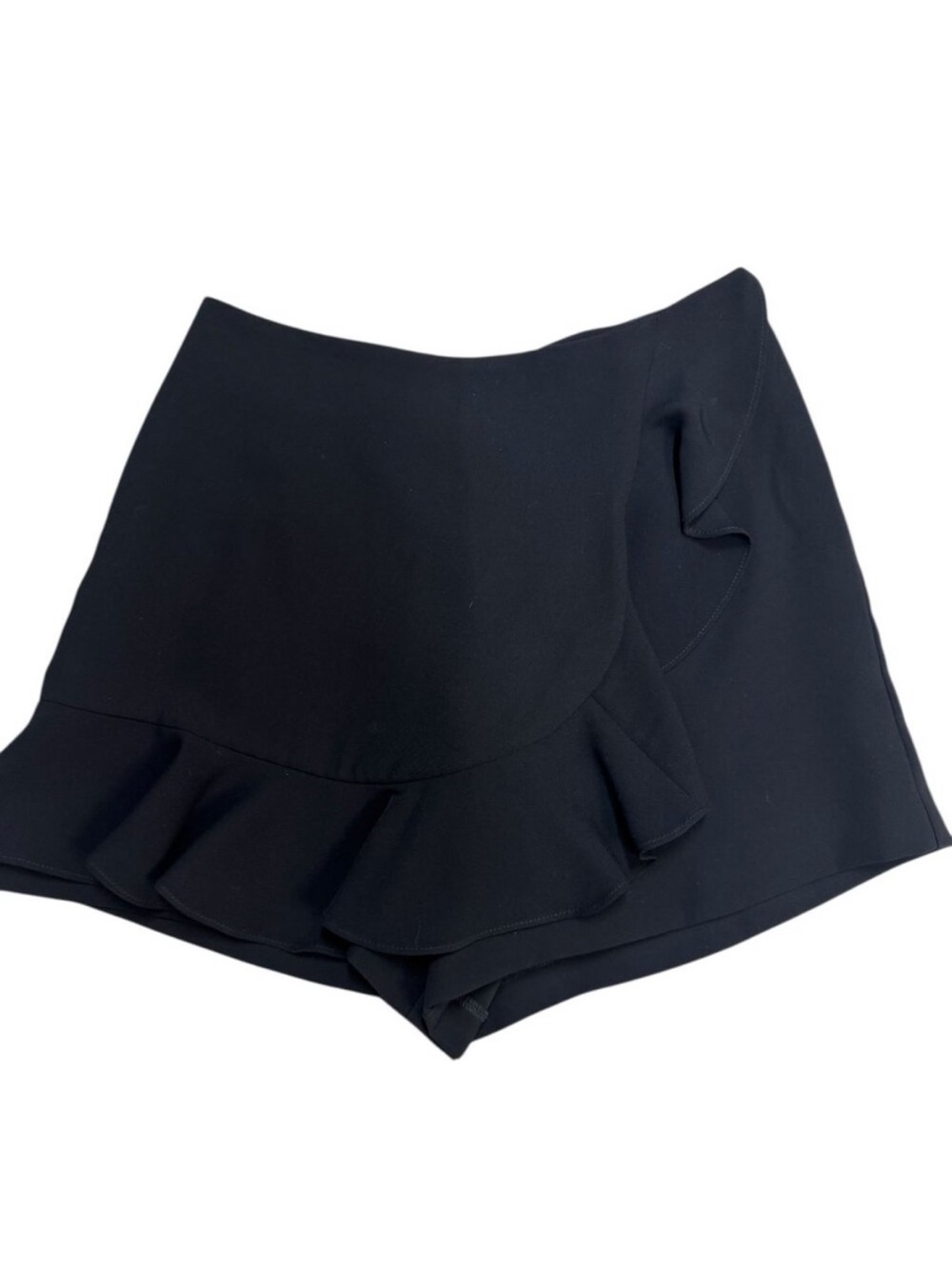 Amanda Uprichard Black Ruffle Mini Skort